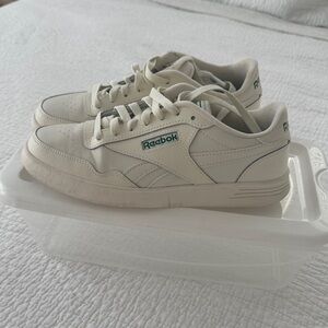 Reebok Off-White Sneakers with Green Accents